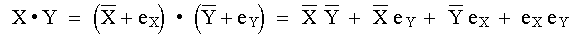 Fórmula Error Multiplicación