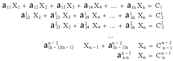Sistema Triangular Equivalente