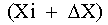 Xi + Delta X